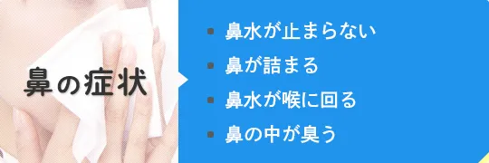 鼻の症状